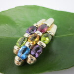 Amethyst, Citrine, Blue topaz, Garnet & Peridot