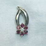 Rose garnet & Cubic zirconia