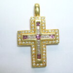 Rose garnet & Cubic zirconia