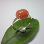 K18YG Coral Ring