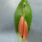 K18YG Coral Pendant