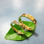 K18 Diamond Ring & Flat Ring