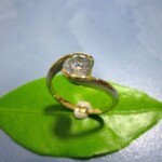 K18YG Diamond Ring